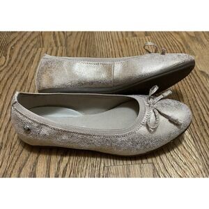 Hush Puppies Josie Flat BALLERINA SHOE GIRLS SIZE 1‎ M GOLD